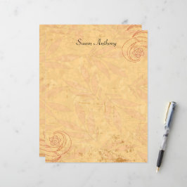 Lámina Estacionario Floral Abstracto de San Valentín