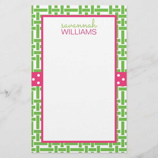 Lámina Estaciones personalizadas de Bambú y Grosgrain (Anverso)