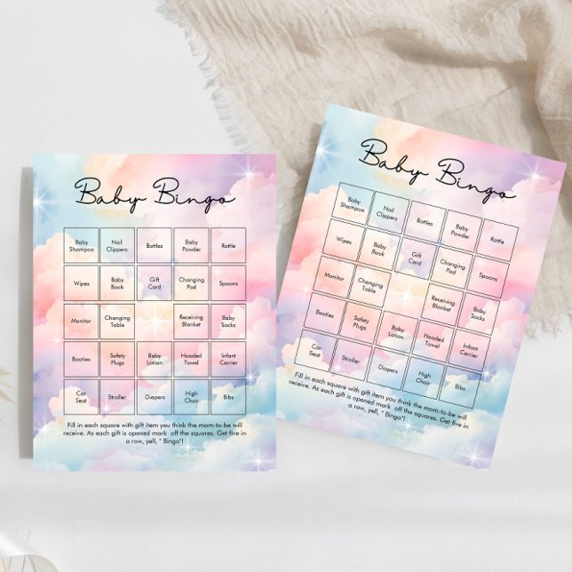 Lámina Estamos en juego de Baby Shower de Bingo Bebé Nube (Subido por el creador)