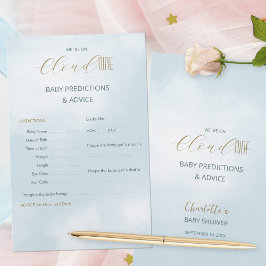 Lámina Estamos en Juego de predicciones para Baby Shower 