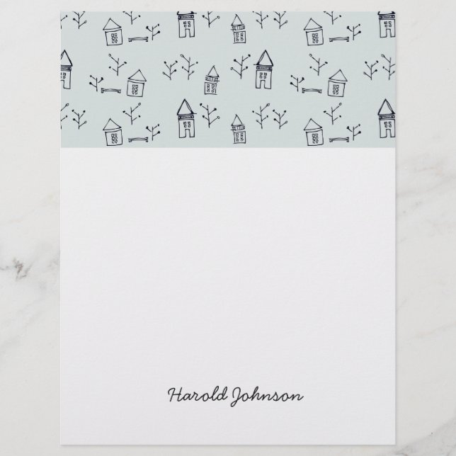 Lámina estampado de casa (Anverso)