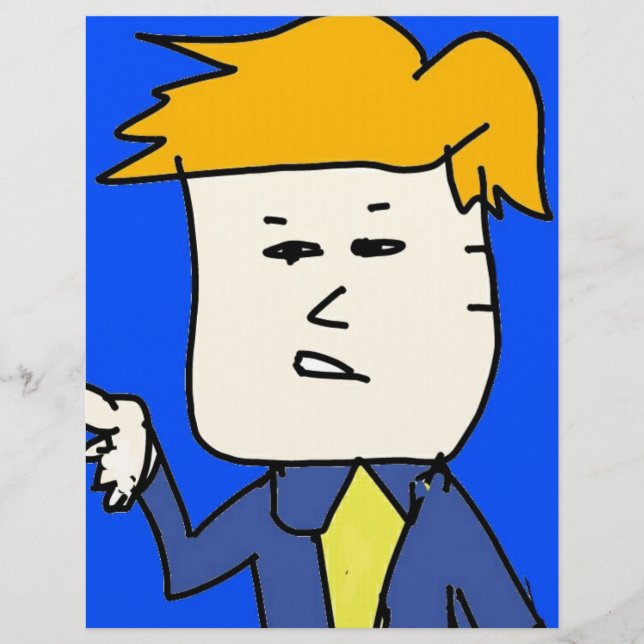 Lámina estás despedido chico de dibujos animados (Anverso)