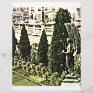 Lámina Estatua de Ángel Aguila Bath Inglaterra 1986 snap-