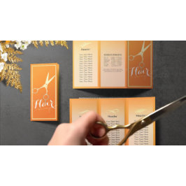 Lámina Estilista de pelo Makeup Salón de belleza Tijeras 