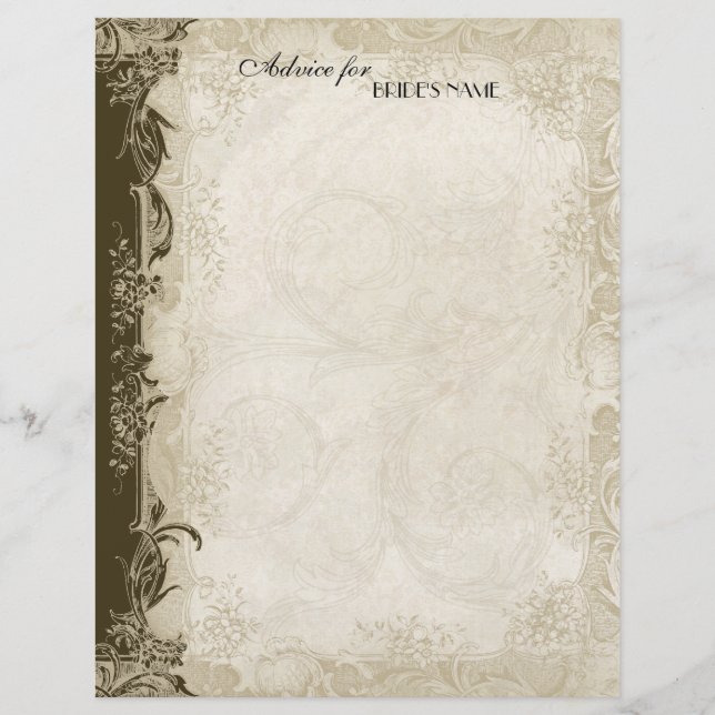 Lámina Estilo Art Deco Paquero Chocolate Vintage Lace (Anverso)