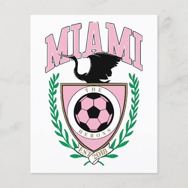 Lámina Estilo de diversidad de fútbol de Miami (Anverso)