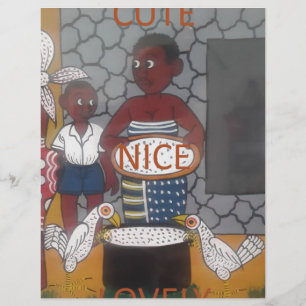 Lámina Estilo de vida tradicional africano