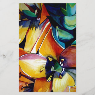 Lámina Estrella Amarilla de Belén flor acuarela arte