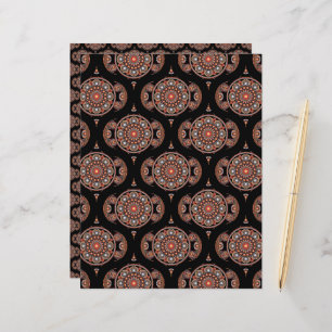 Lámina Estrella bohemia al atardecer de Safari cae Mandal