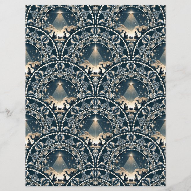 Lámina Estrella de la maravilla Mandala Natividad Vieiras (Anverso)