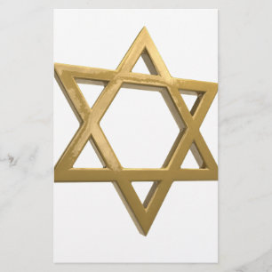 Lámina estrella de oro chanukkah de david