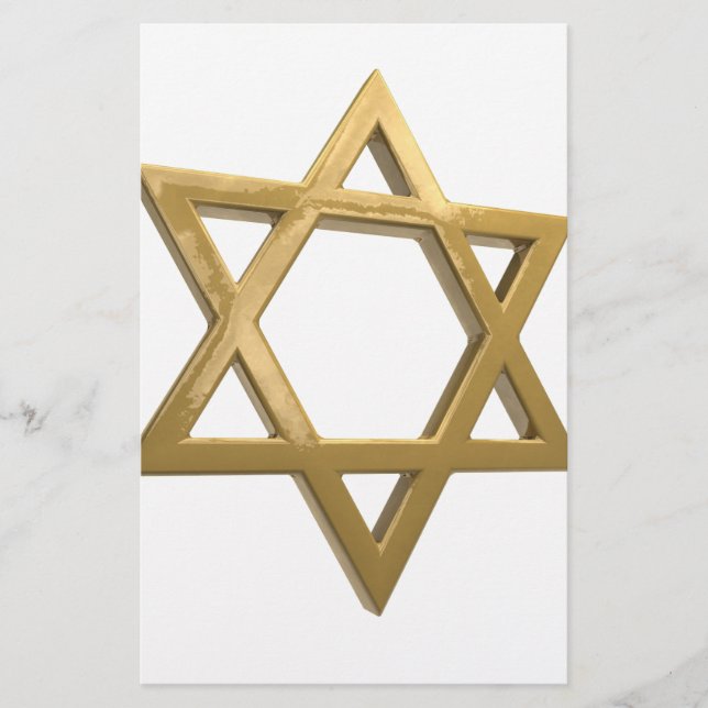 Lámina estrella de oro chanukkah de david (Anverso)