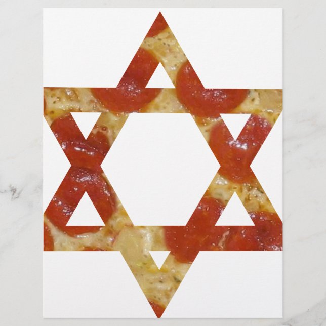 Lámina estrella de pizza de david (Anverso)
