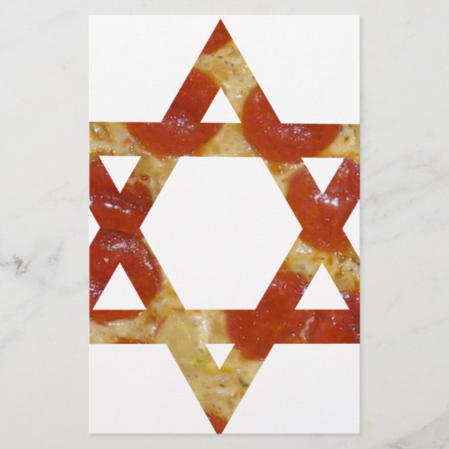 Lámina estrella de pizza de david (Anverso)
