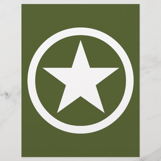 Lámina Estrella del ejército (Anverso)