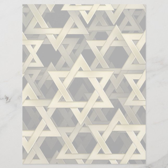 Lámina Estrella Dorada De David (Anverso)