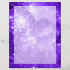 Lámina Estrellas celestes violeta púrpura