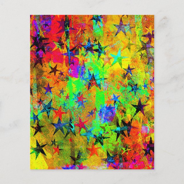 Lámina Estrellas coloridas (Anverso)