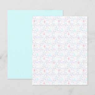 Lámina Estrellas de Aqua Rosa Pastel en papel de libro de