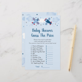 Lámina Estrellas De Avión Adivinan El Juego De Baby Showe