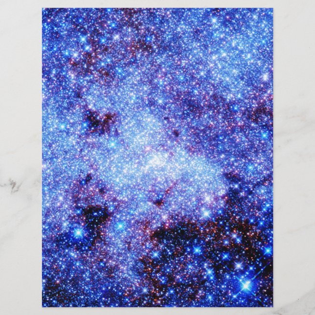 Lámina Estrellas de espuma azul (Anverso)