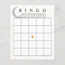 Lámina Estrellas de la Luna | Bingo | Juegos Baby Shower