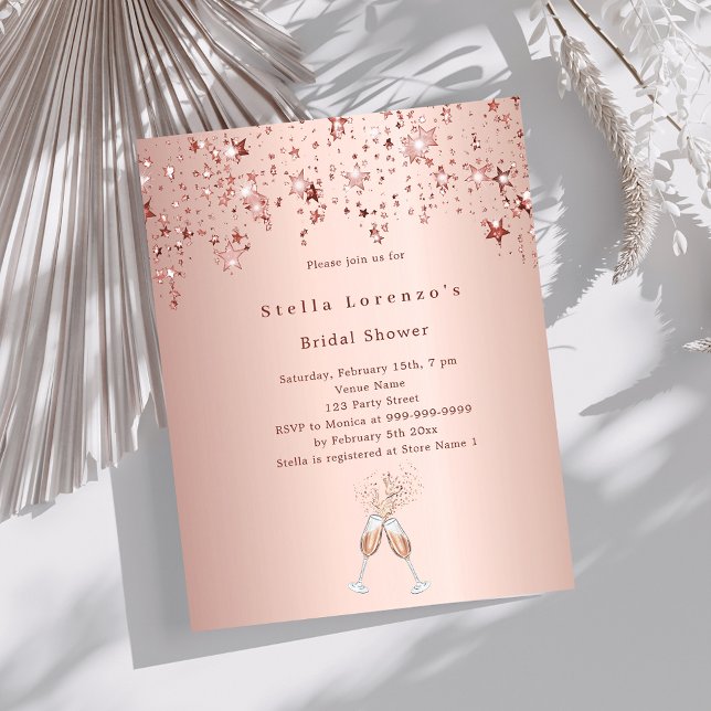 Lámina Estrellas de oro Rosa animan a Bridal Shower (Subido por el creador)