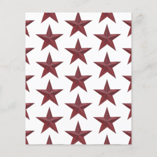 Lámina Estrellas de texas rojas