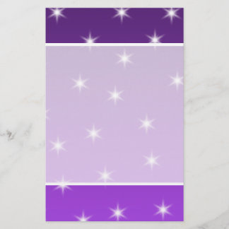 Lámina Estrellas moradas y blancas, patrón.