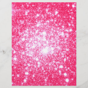 Lámina Estrellas rosa brillantes
