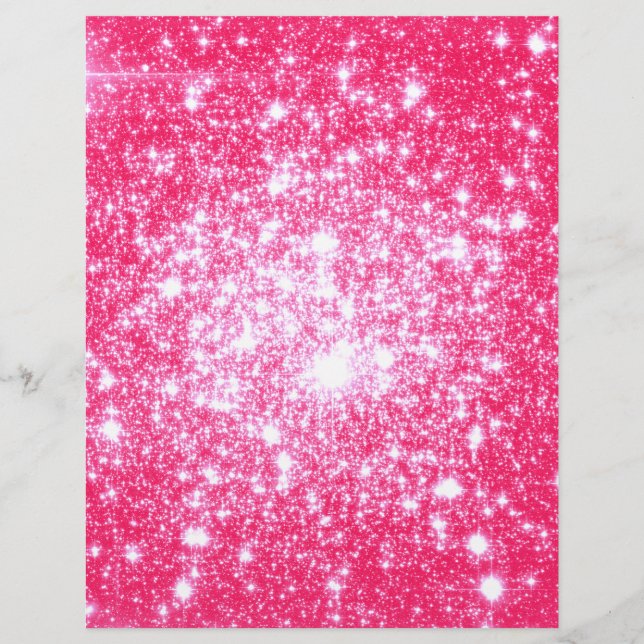 Lámina Estrellas rosa brillantes (Anverso)