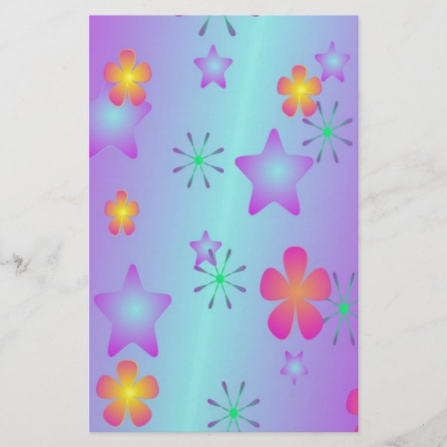 Lámina Estrellas y Flores (Anverso)