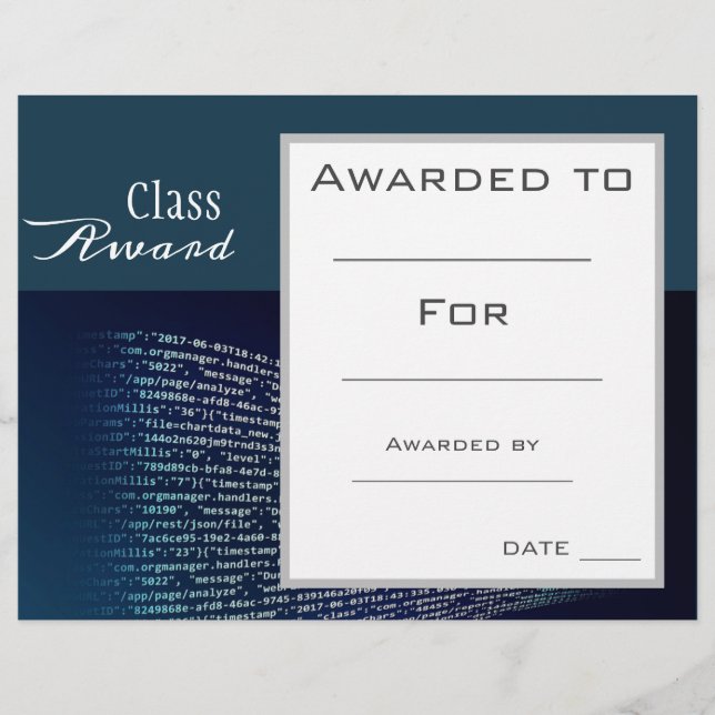 Lámina Estudiante de la asignatura de clases de codificac (Anverso)