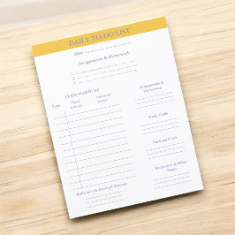 Lámina Estudiante universitario de planificación académic