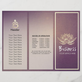 Lámina Estudio de instructores de yoga Tri-Fold Brochure