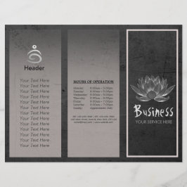Lámina Estudio de instructores de yoga Tri-Fold Brochure 