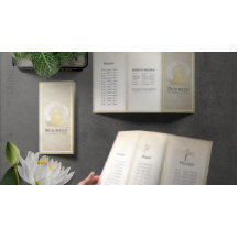 Estudio de Yoga Tri-Fold Brochures Meditation Pose