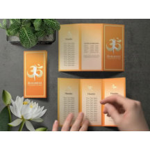 Estudio de Yoga Tri-Fold Brochures Meditation Pose