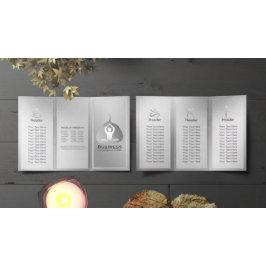 Lámina Estudio Tri-Fold Yoga Studio Brochures Meditation 