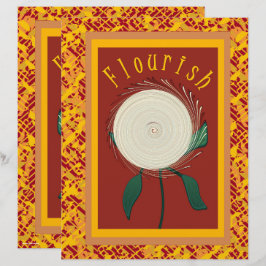 Lámina ET Flourish Flower Scrapbook Paper 2-Sided Page