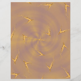 Lámina ET Ginseng Man Scrapbook Paper 2-Sided Page