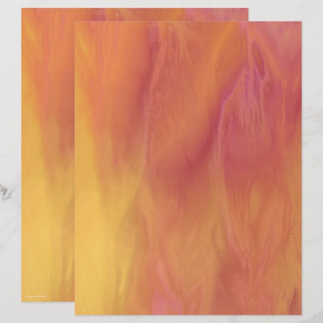 Lámina ET Sunset Scrapbook Paper 2-Sided Page (Anverso / Reverso)