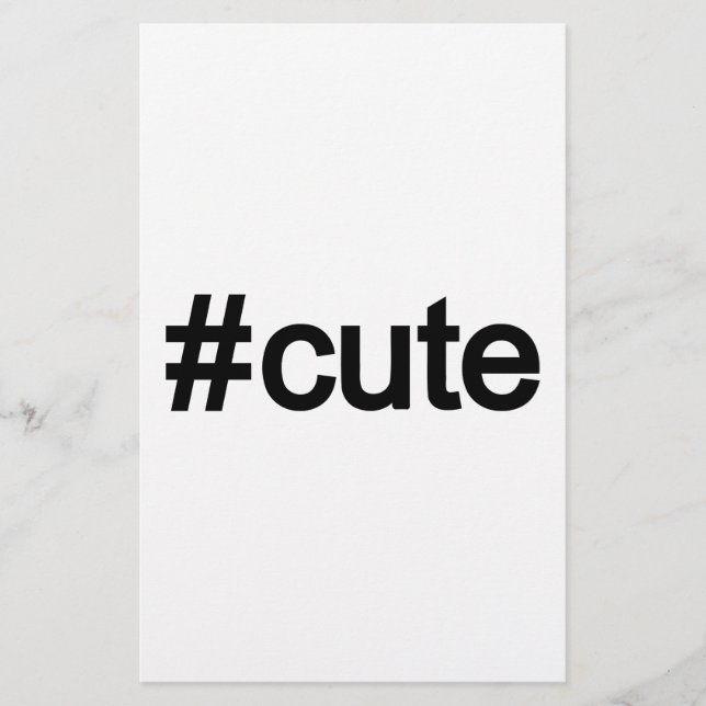 Lámina Etiqueta #Cute (Anverso)