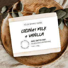 Lámina Etiqueta moderna rústica para envolver barra de ja