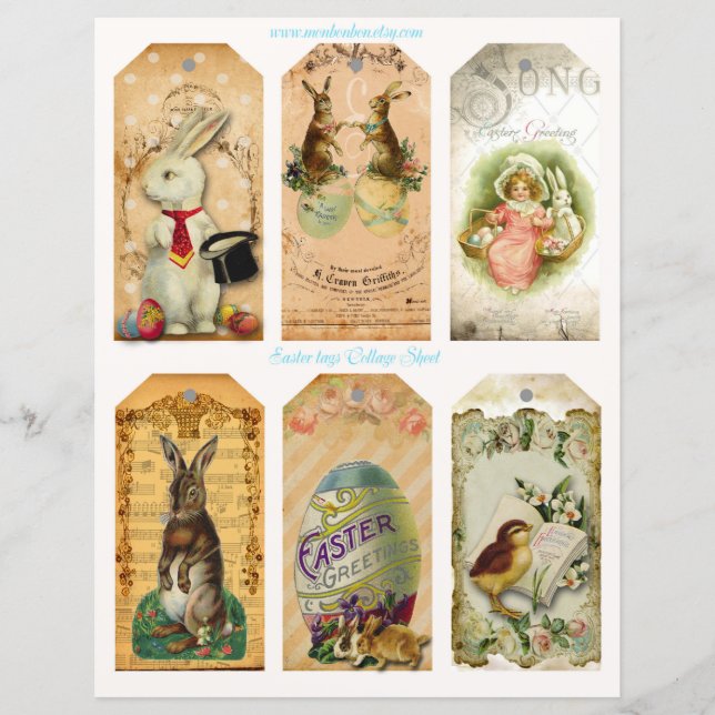 Lámina Etiquetas de Pascua (Anverso)