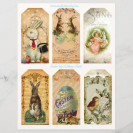 Lámina Etiquetas de Pascua
