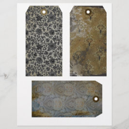 Lámina Etiquetas del diario no3 del papel tapiz con probl