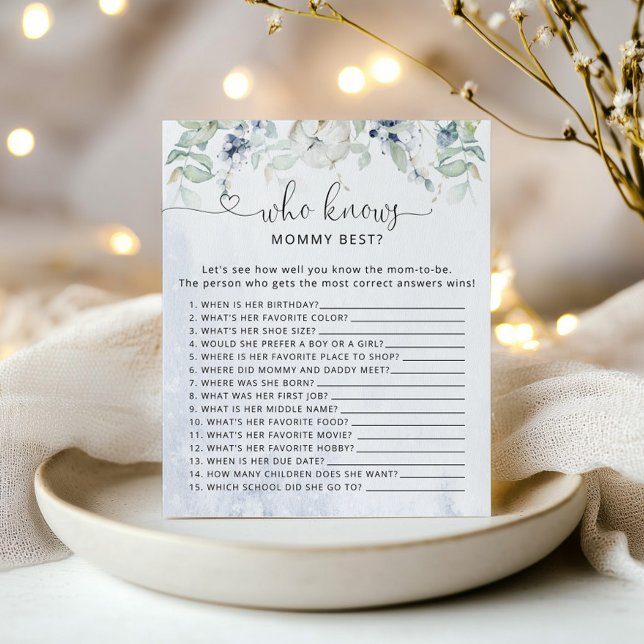 Lámina Eucalipto azul invernal Quién conoce a mamá mejor  (Subido por el creador)