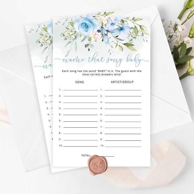 Lámina Eucalipto floral azul llama a esa canción bebé jue (Subido por el creador)