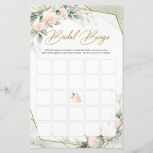 Lámina Eucalipto floral rosado de Rubor y bingo de novia 